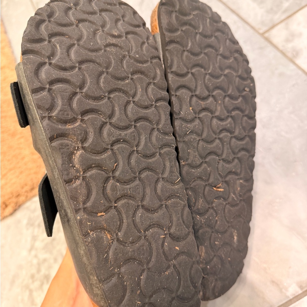 Birkenstock Arizona Big Buckle Slide Sandals in Black - Picture 3 of 5